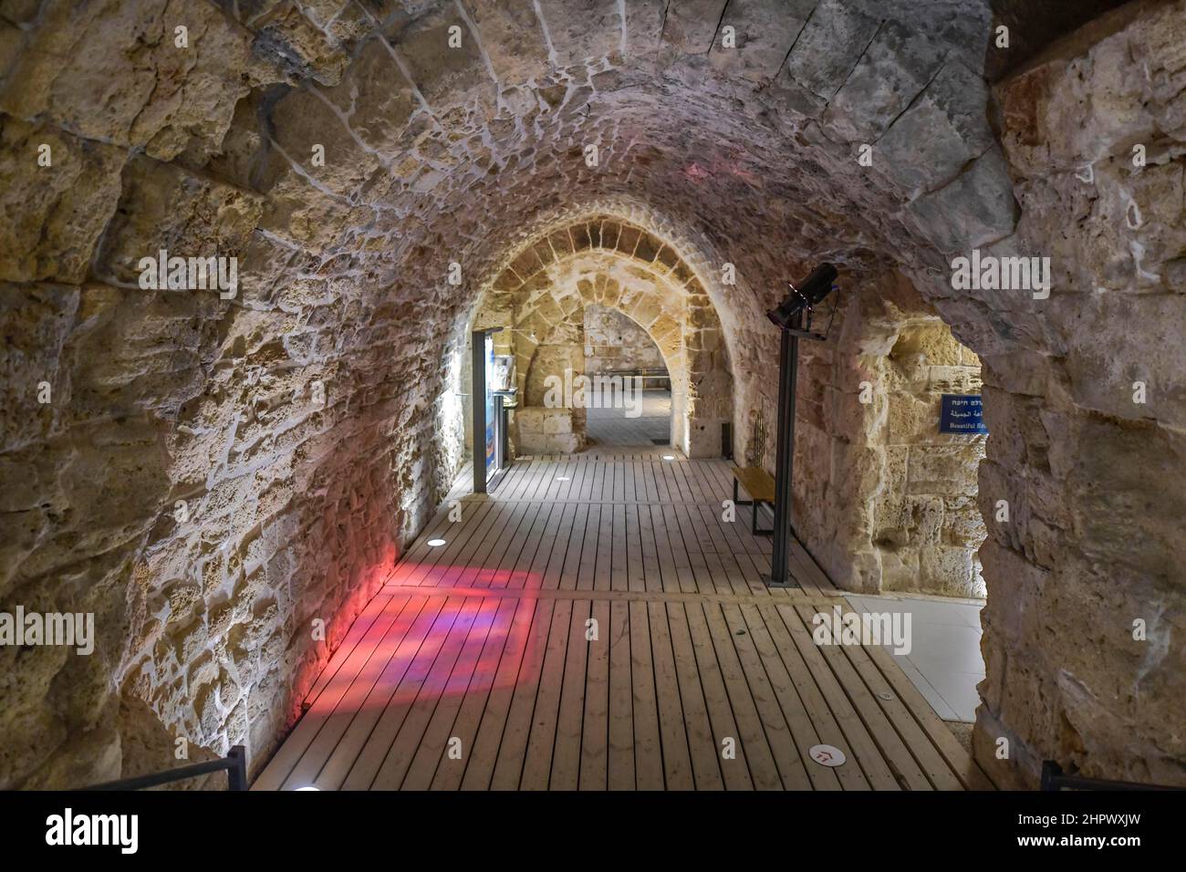 Crusader Fortress, Acre, Israel Stock Photo