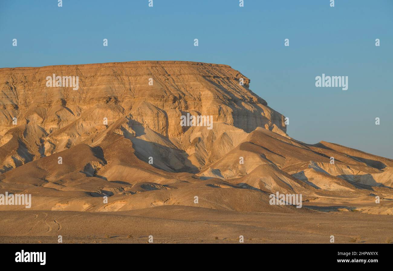 Rock formation near the Dead Sea, Israel Stock Photo