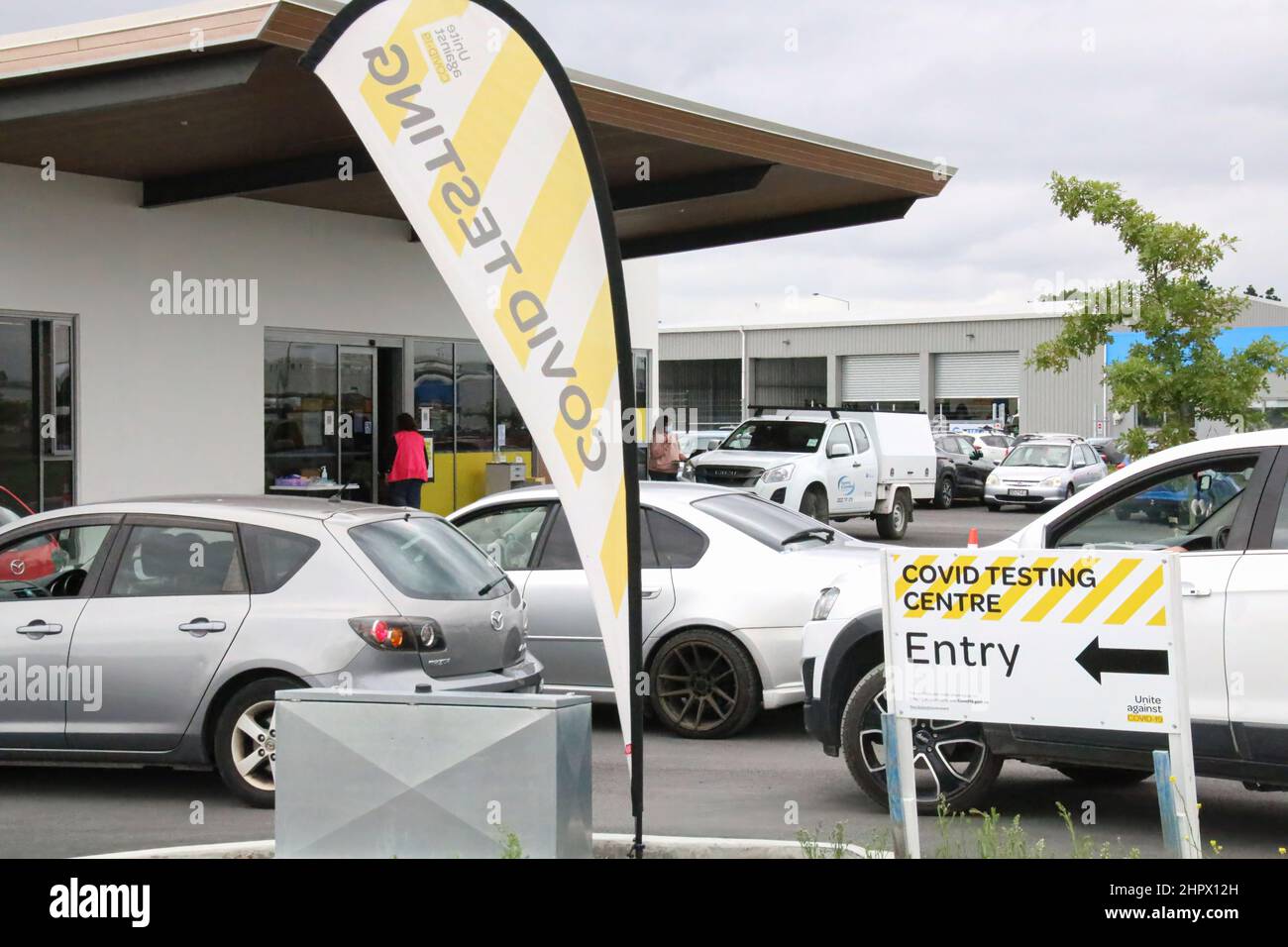 Christchurch, New Zealand. 23rd Feb, 2022. A Christchurch testing
