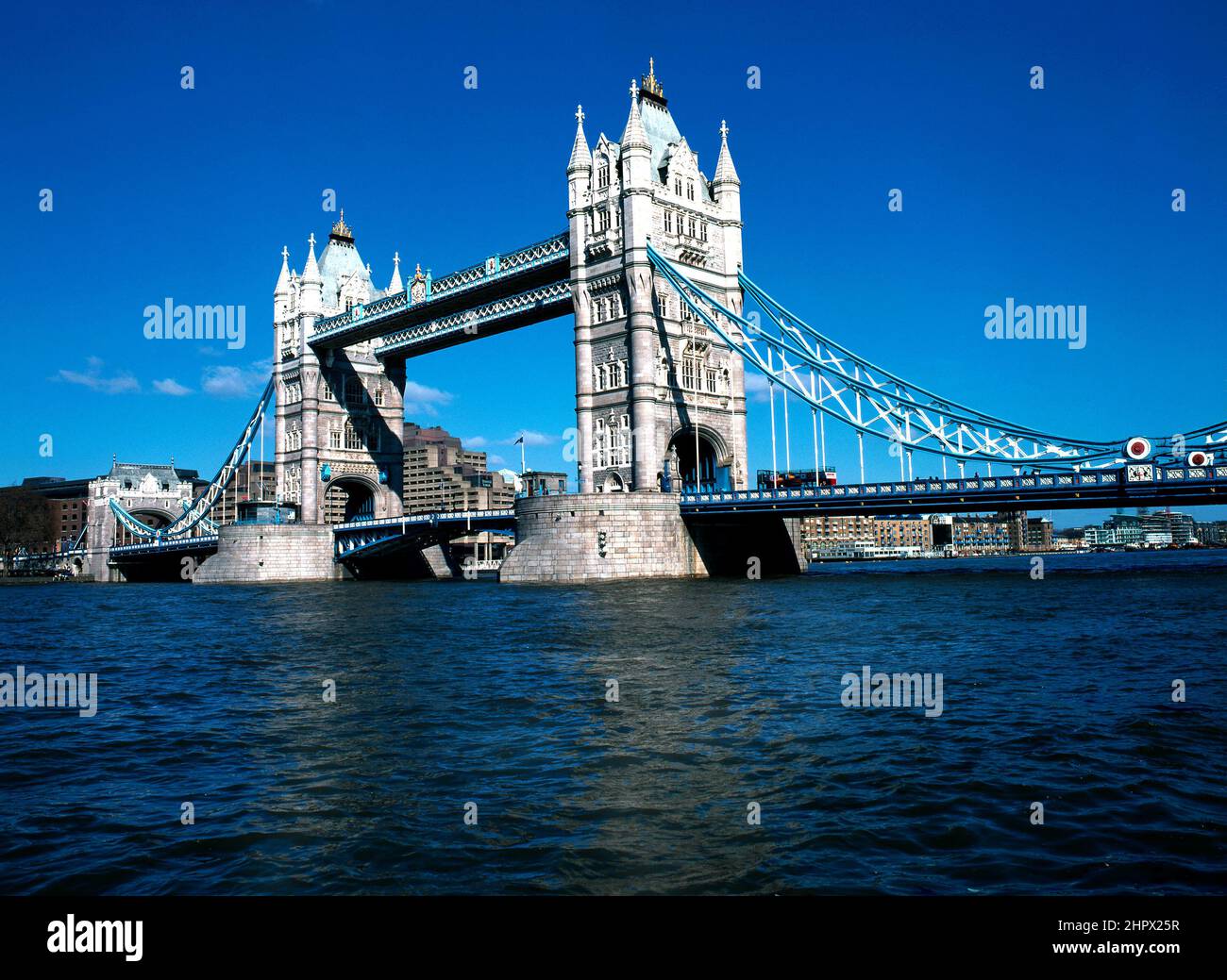 London Tower Bridge and River Thames, London, United Kingdom. Stock Photo