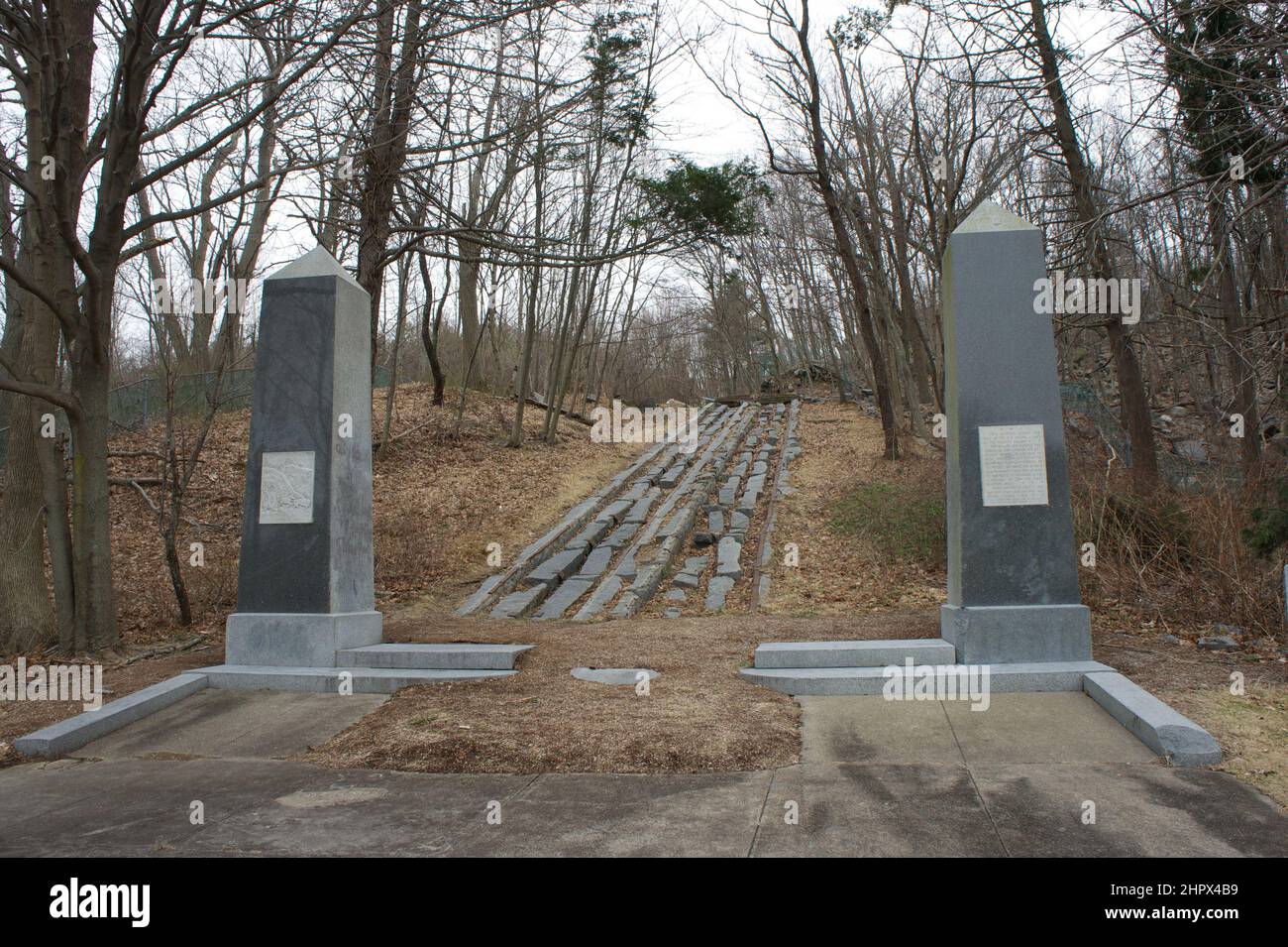 Granite Railway part of the first railroad in the U.S. It was used to