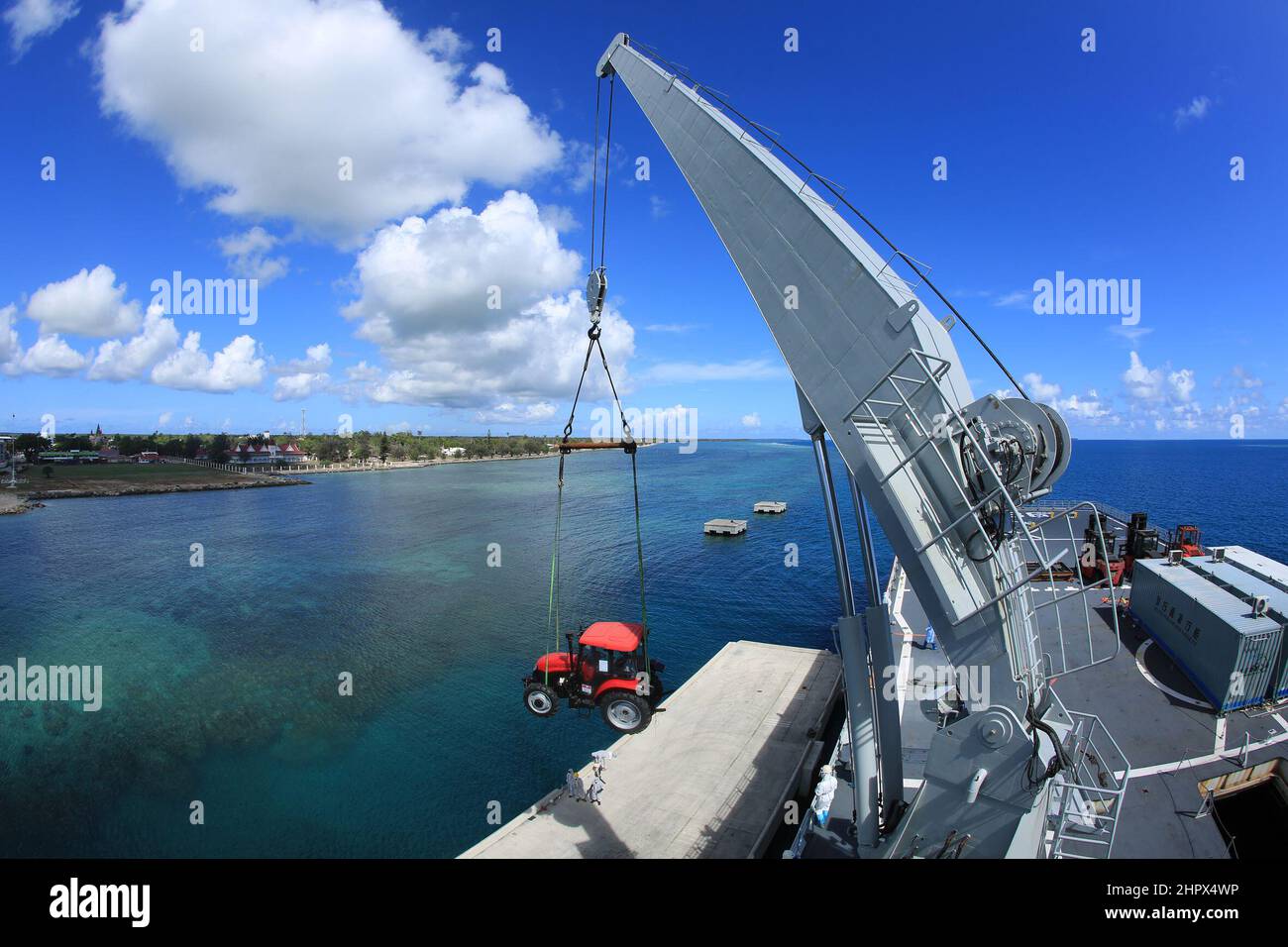 (220224) NUKU' ALOFA, Feb. 24, 2022 (Xinhua) Photo taken on Feb. 19, 2022 shows relief