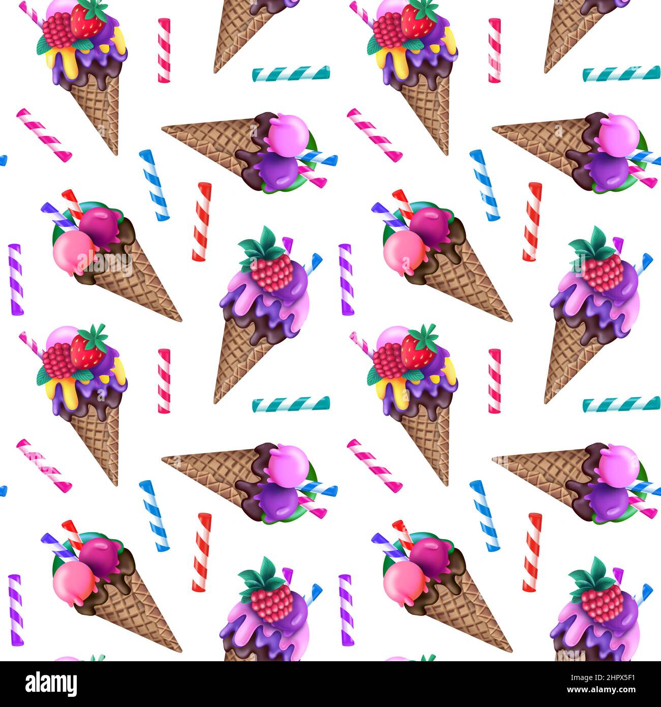 https://c8.alamy.com/comp/2HPX5F1/colorful-seamless-pattern-with-ice-cream-and-striped-candy-sticks-2HPX5F1.jpg