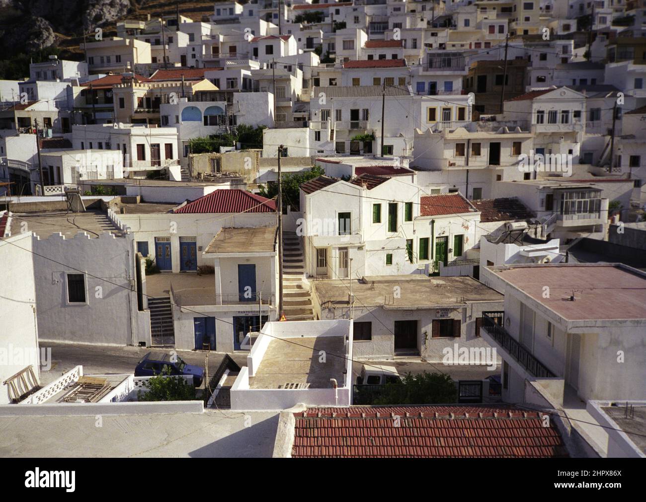 Residential houses on the island of Karpathos, Greece Stock Photo Alamy
