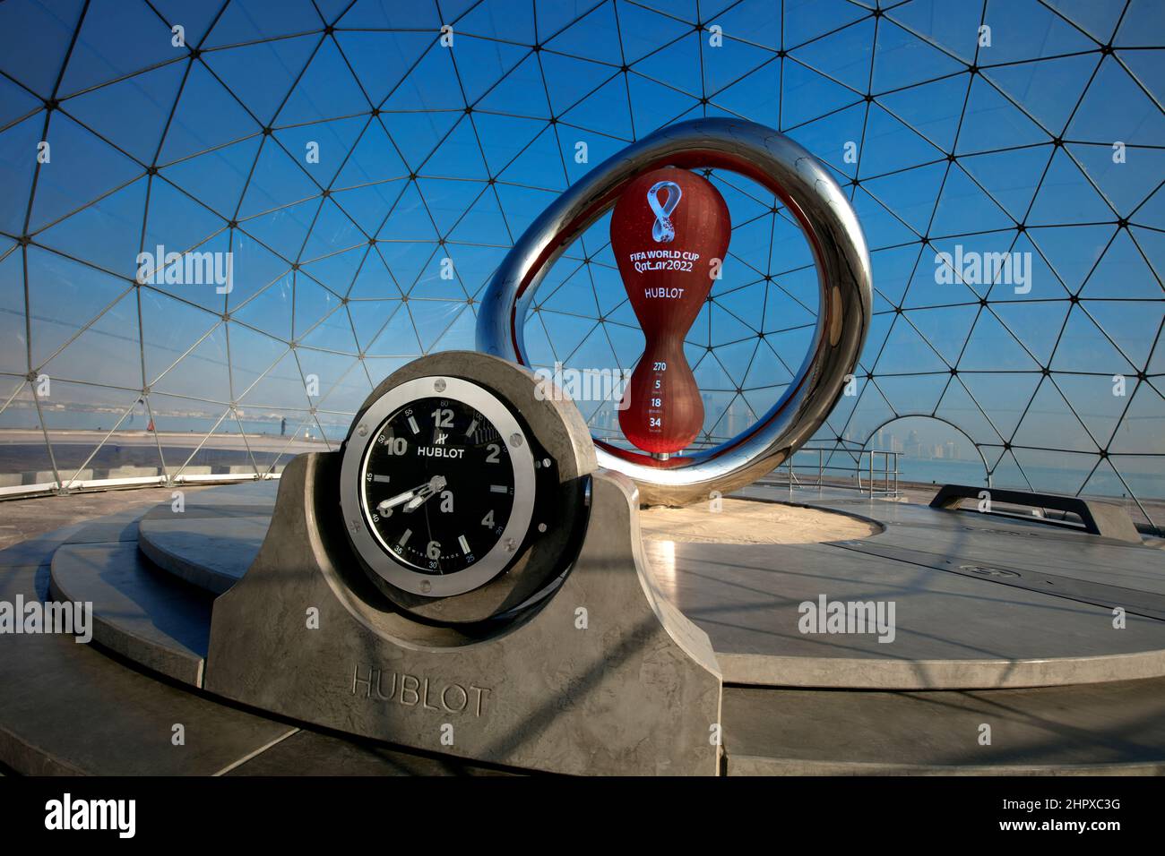 FIFA World Cup Qatar 2022 Official Countdown Clock DohaQatar 2402