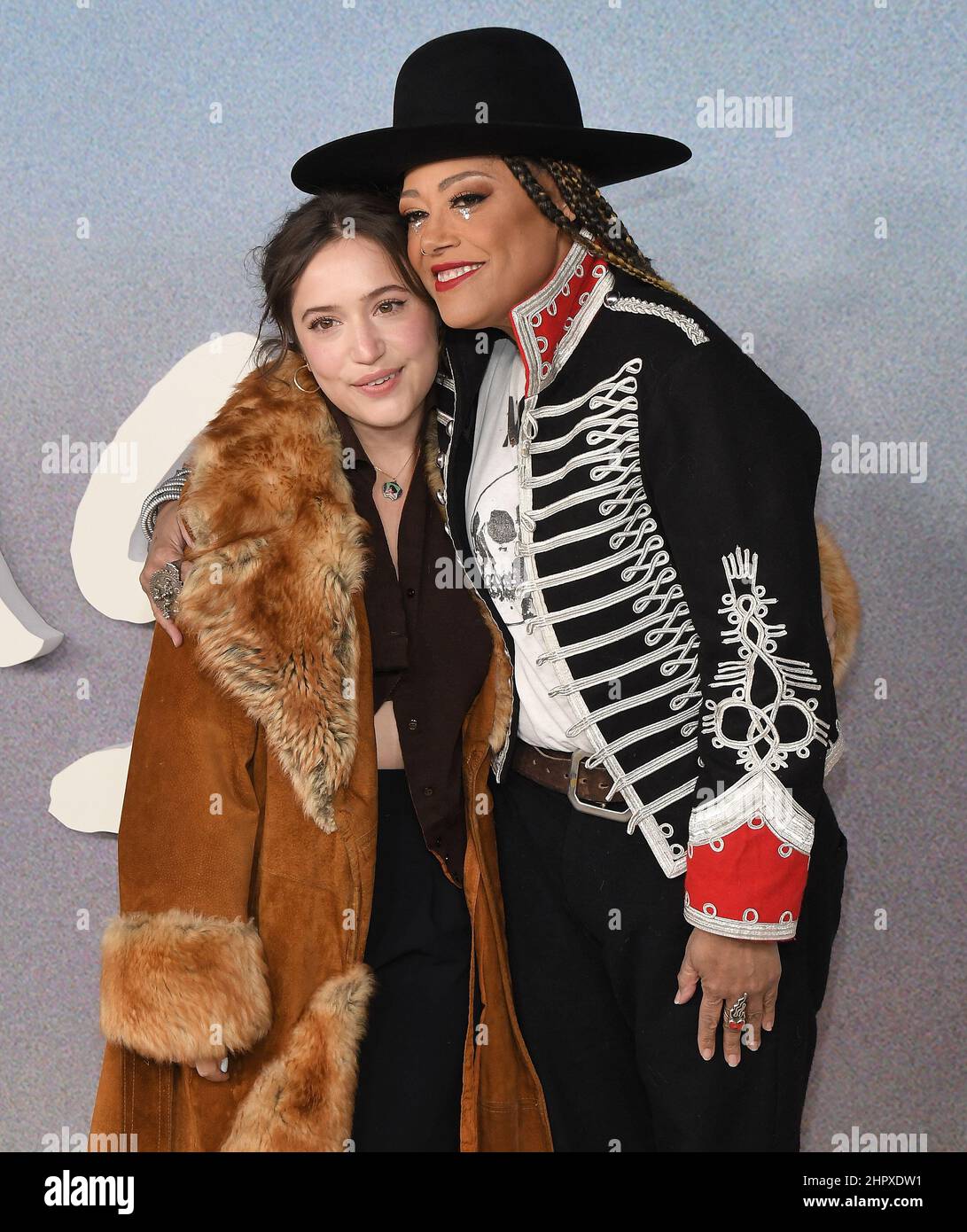 Los Angeles, USA. 23rd Feb, 2022. (L-R) Gideon Adlon and Cree Summer at the  Premiere of FX's BETTER THINGS Season 5 held at the Hollywood Forever  Cemetary in Los Angeles, CA on