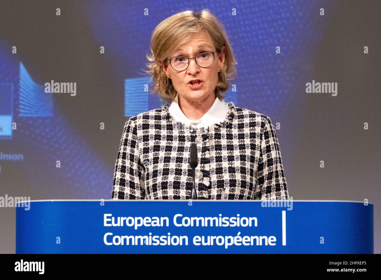 Mairead McGuinness is an Irish politician serving as the European Commissioner for Financial Stability, Financial Services and the Capital Markets Union since October 2020. A member of Fine Gael, she previously served as First Vice-President of the European Parliament from 2017 to 2020. Stock Photo