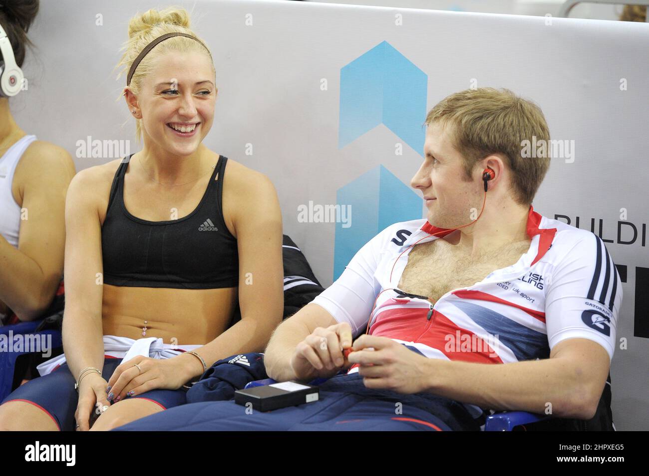 File photo dated 19-02-2013 of Great Britain's alongside his now wife, Laura Kenny. Britain’s most successful Olympian Sir Jason Kenny retires from cycling. Kenny said the decision had been taken jointly with his wife Laura, Britain’s most successful female Olympian. Issue date: Thursday February 24, 2022. Stock Photo
