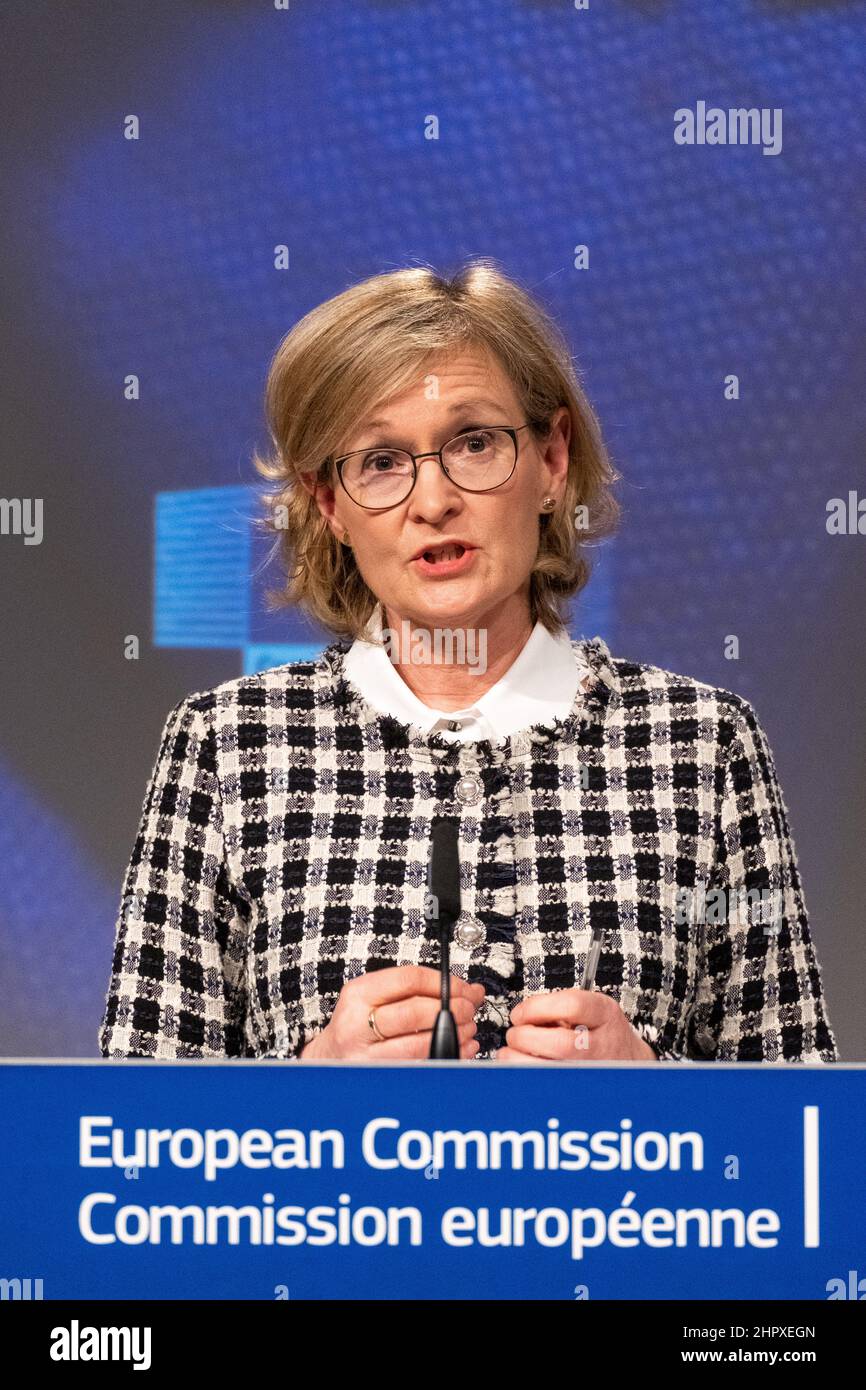 Mairead McGuinness is an Irish politician serving as the European Commissioner for Financial Stability, Financial Services and the Capital Markets Union since October 2020. A member of Fine Gael, she previously served as First Vice-President of the European Parliament from 2017 to 2020. Stock Photo