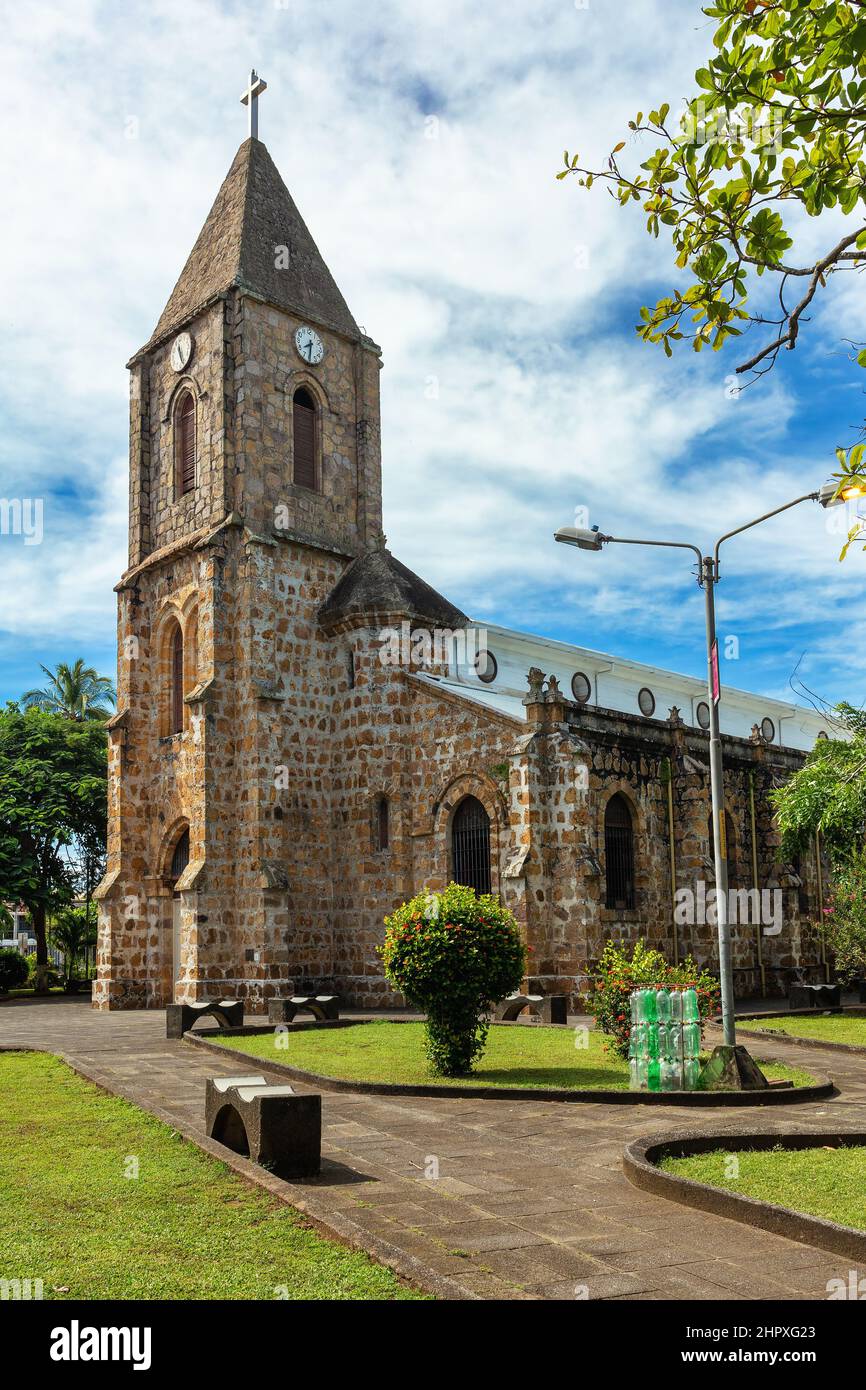The Our Lady of Mount Carmel Cathedral, (Spanish: Catedral de Nuestra Senora del Carmen) or Puntarenas Cathedral is a temple of the Roman Catholic chu Stock Photo