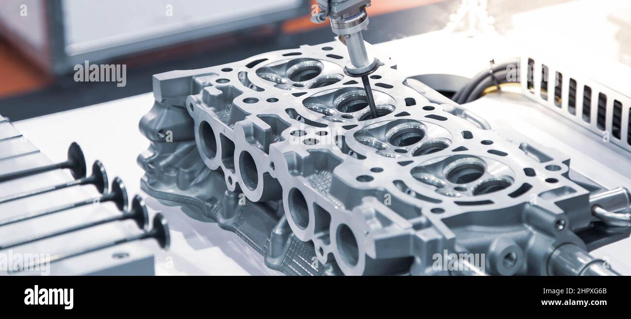 CMM Coordinate Measuring Machine inspecting dimension of automotive