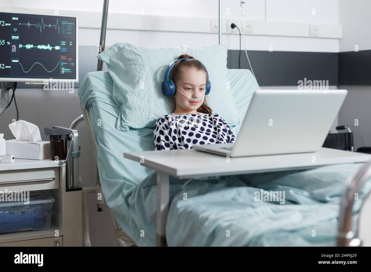 Humorous image of shrek in a hospital bed