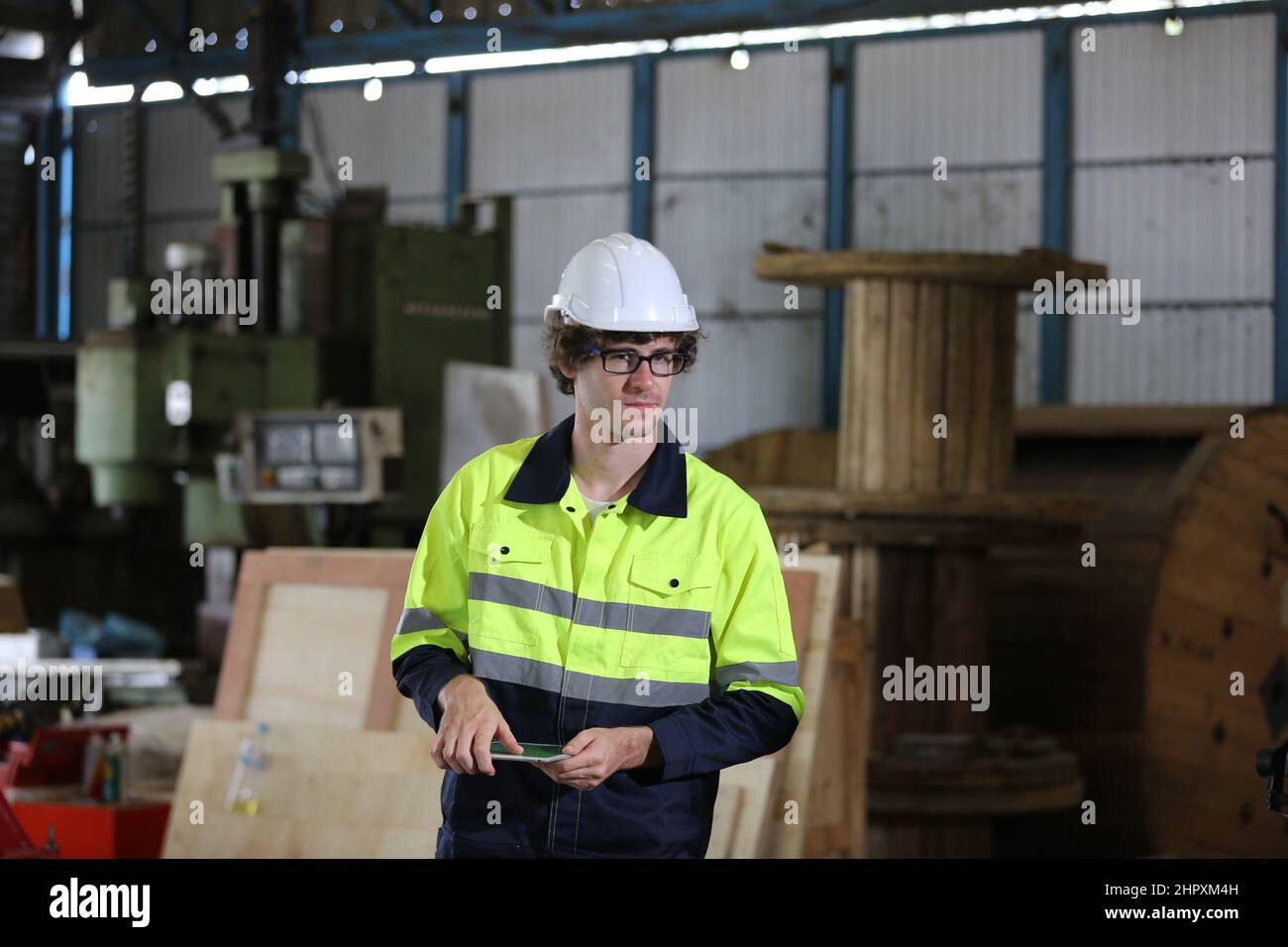Professional men engineer worker skills quality, maintenance, training ...