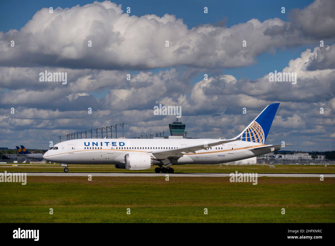 Munich, Germany September 30. 2021 United Airlines Boeing 7878