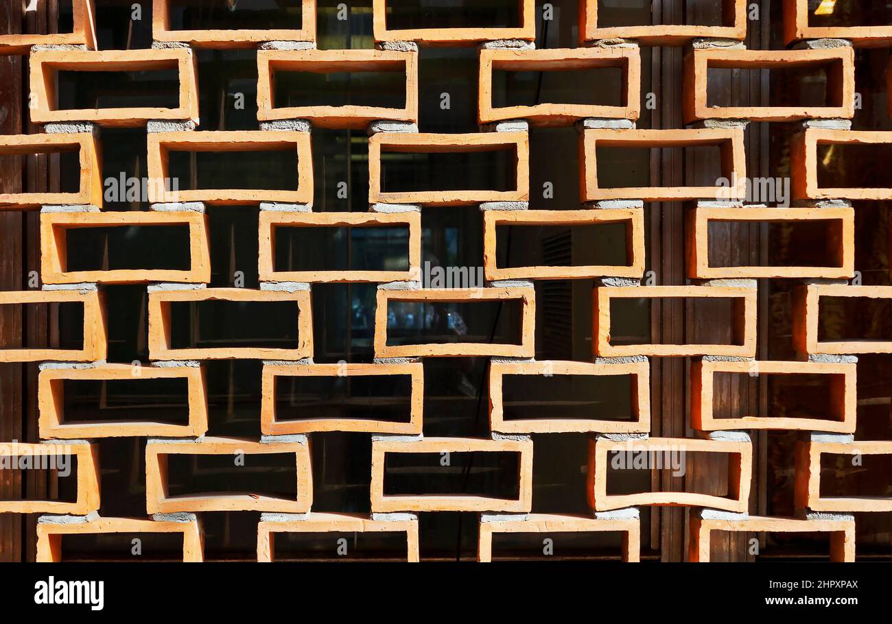 Air bricks wall pattern Stock Photo - Alamy