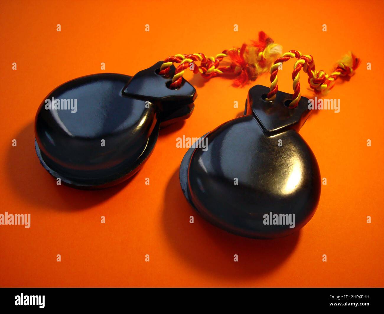 Spanish on orange background Stock Photo Alamy