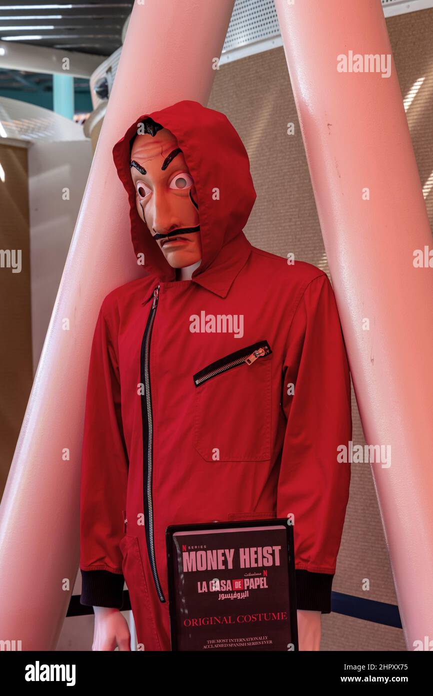 Original costume from the Money Heist in the Spain Pavilion in the