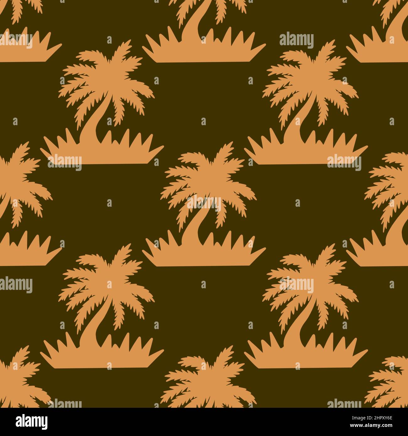 Summer seamless palm trees pattern for fabrics and packaging and gifts