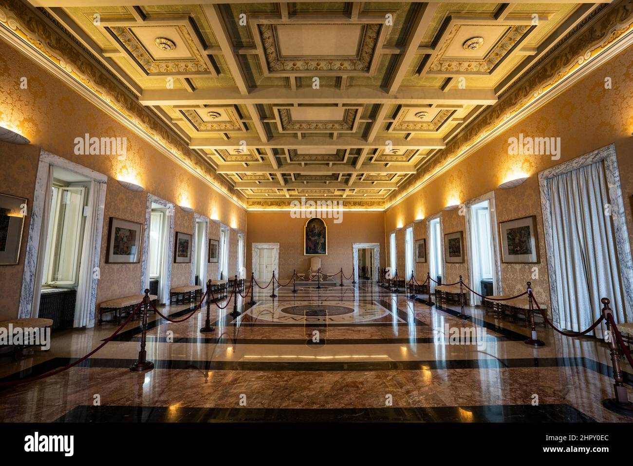 Apostolic palace, summer residence of the Popes, Castel Gandolfo, Italy Stock Photo