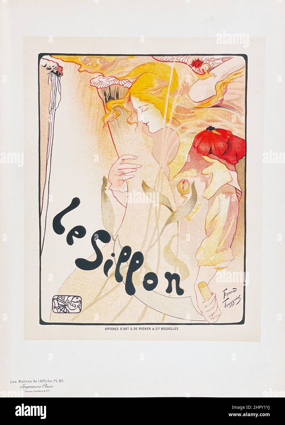 Les Maitres de l'Affiche', Plate 80: Le Sillon - Artist: Fernand Toussaint, 1897. Stock Photo