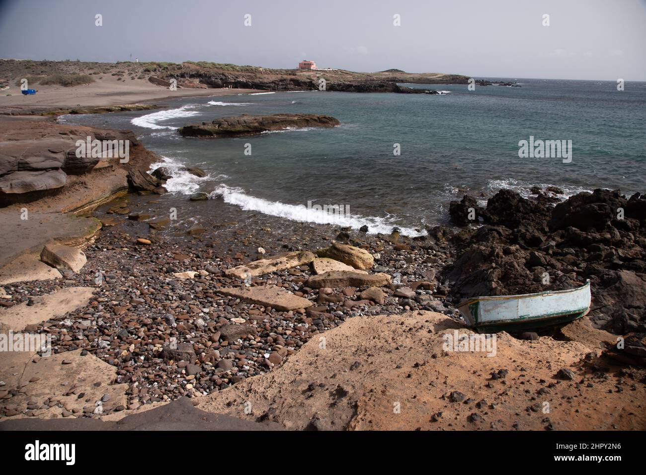 Playa de los Abriguitos on Tenerife in the Canary Islands Stock Photo