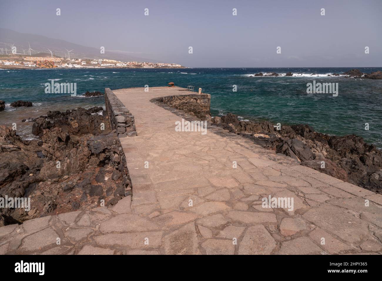 Playa Grande on Tenerife in the Canary Islands Stock Photo
