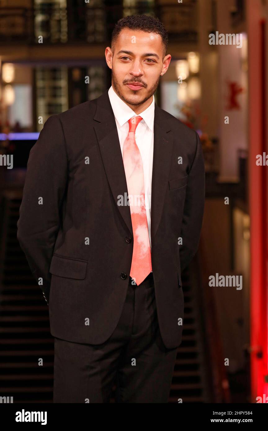 Daryl McCormack attending the 'Good Luck to You, Leo Grande' premiere during the 72nd Berlinale International Film Festival Berlin at Friedrichstadtpalast on February 12, 2022 in Berlin, Germany. Stock Photo