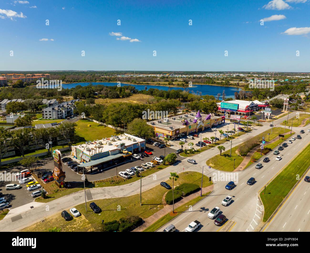Kissimmee Orlando, FL, USA February 20, 2022 Aerial photo Magic