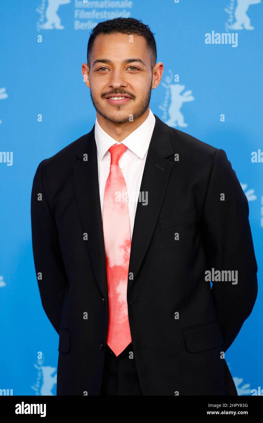 Daryl McCormack at the 'Good Luck to You, Leo Grande' photocall during the 72nd Berlinale International Film Festival Berlin at Grand Hyatt Hotel on February 12, 2022 in Berlin, Germany. Stock Photo