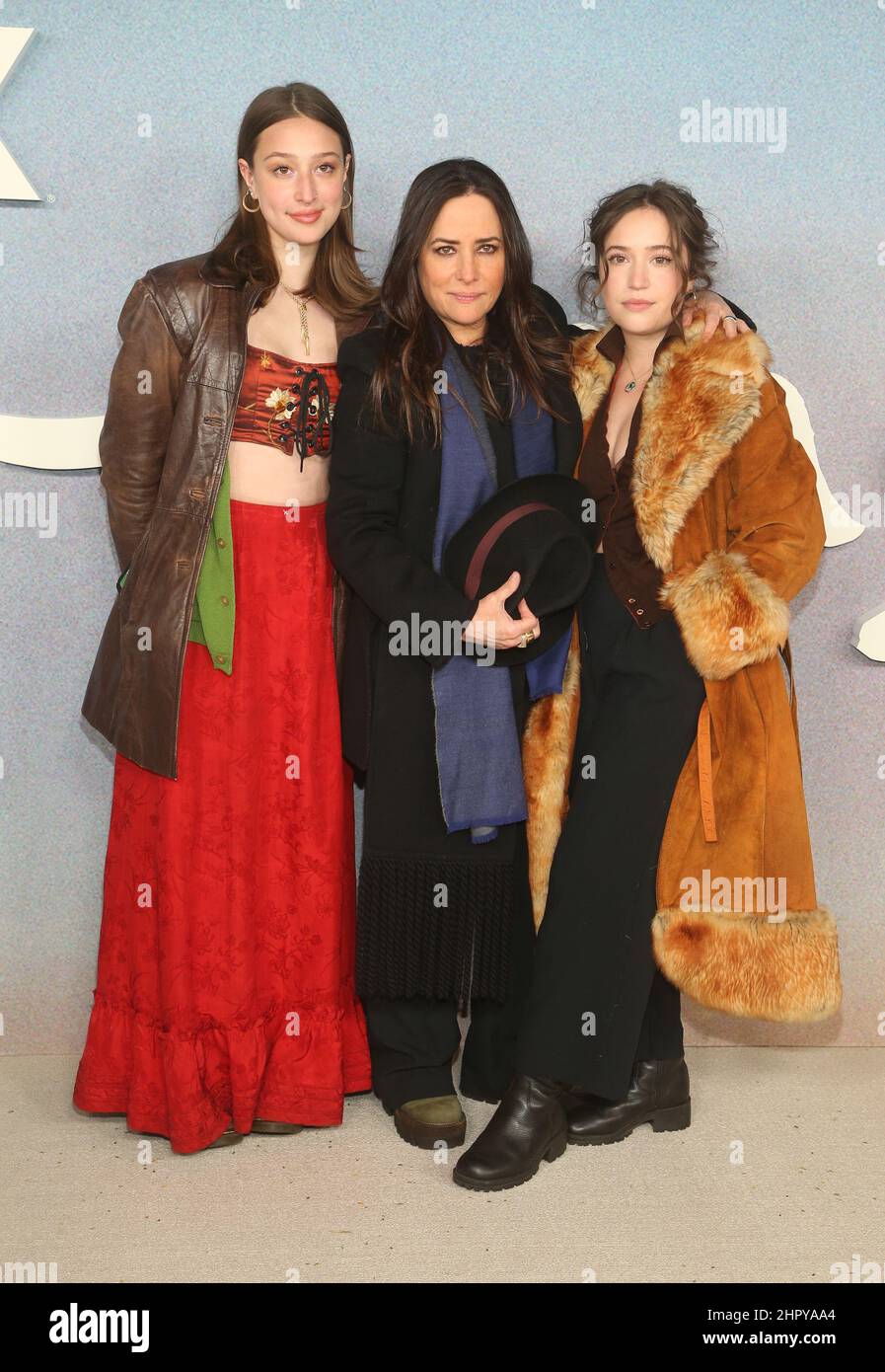 Hollywood, Ca. 23rd Feb, 2022. Rocky Valentine Adlon, Pamela Adlon, Gideon Adlon, at FX's Better