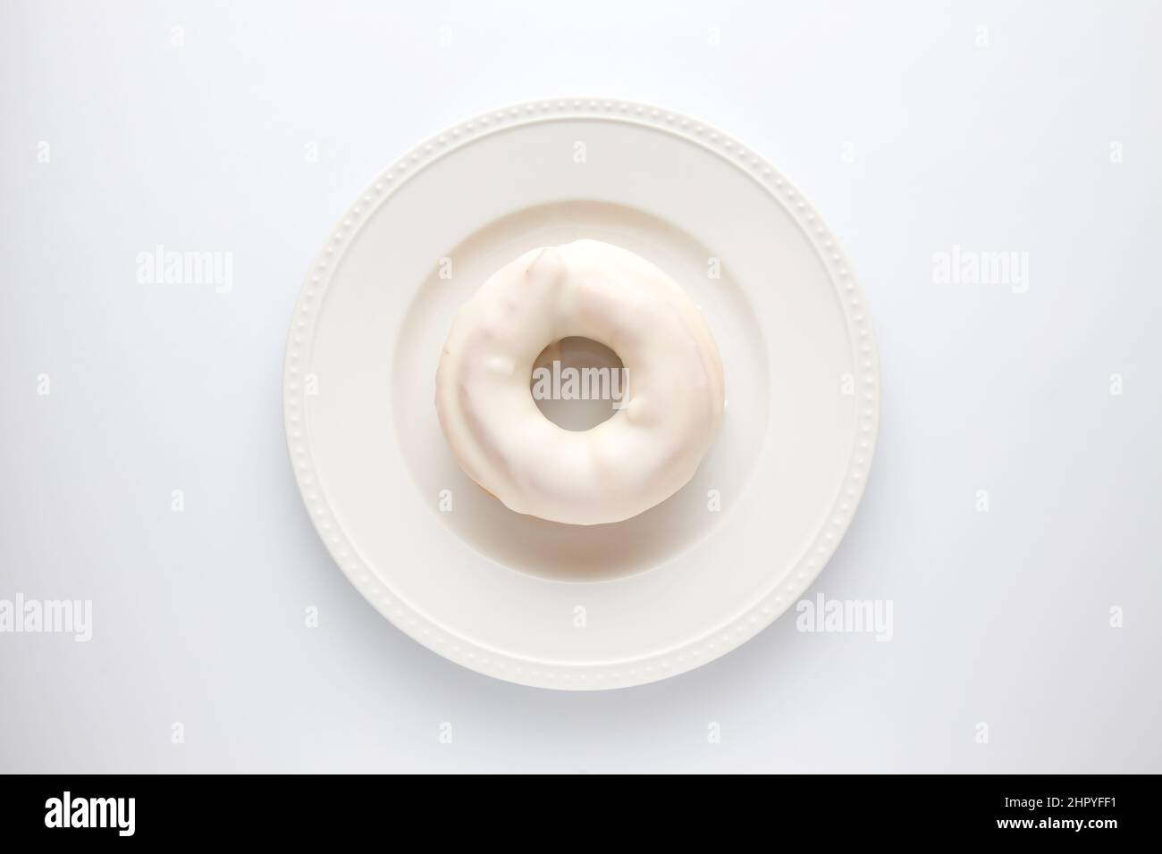 glazed doughnut isolated on white background Stock Photo - Alamy