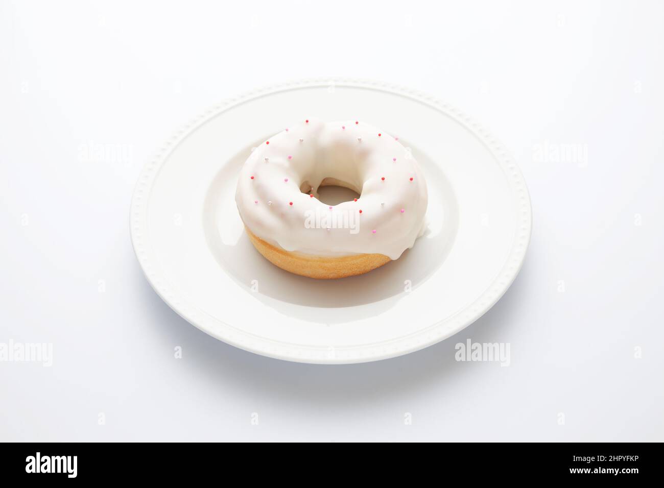 glazed doughnut isolated on white background Stock Photo - Alamy