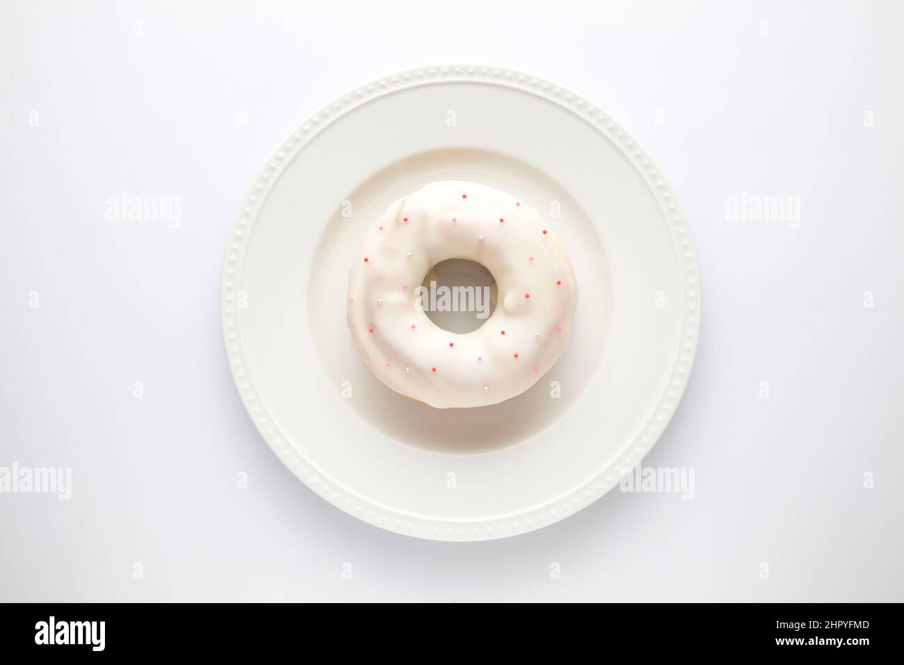glazed doughnut isolated on white background Stock Photo - Alamy