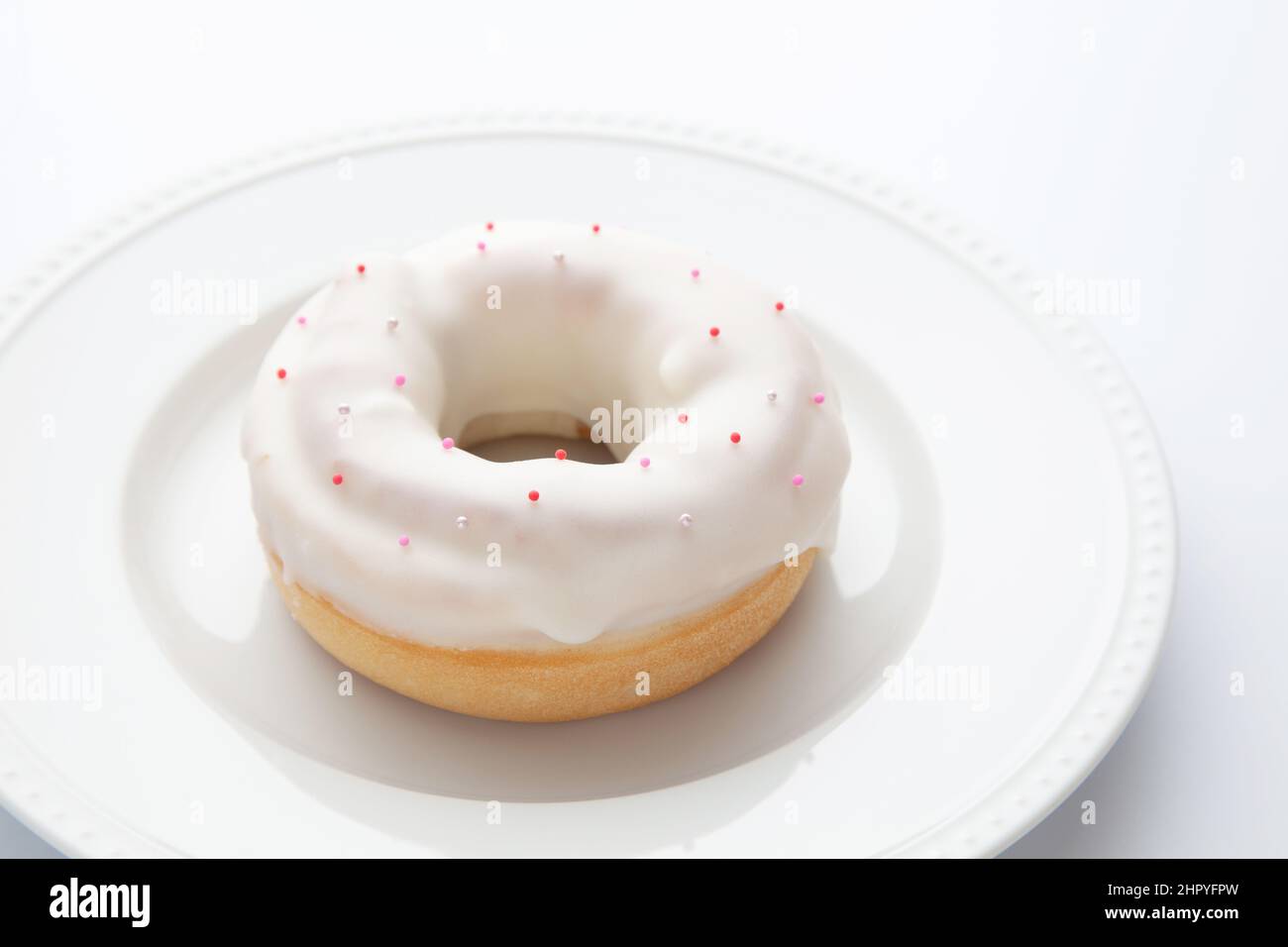 glazed doughnut isolated on white background Stock Photo - Alamy