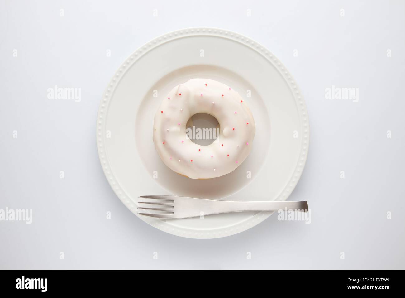 glazed doughnut isolated on white background Stock Photo - Alamy