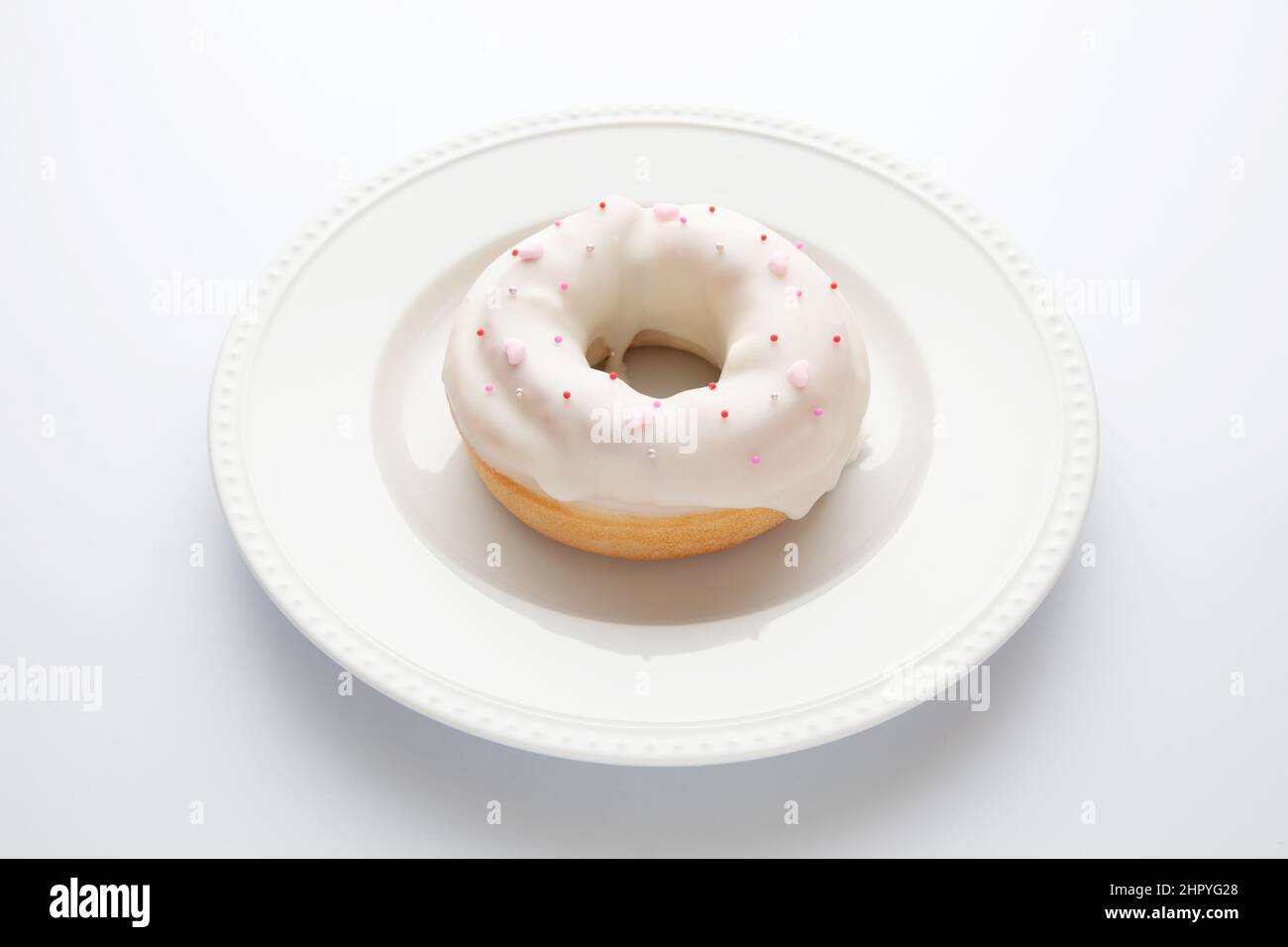 glazed doughnut isolated on white background Stock Photo - Alamy