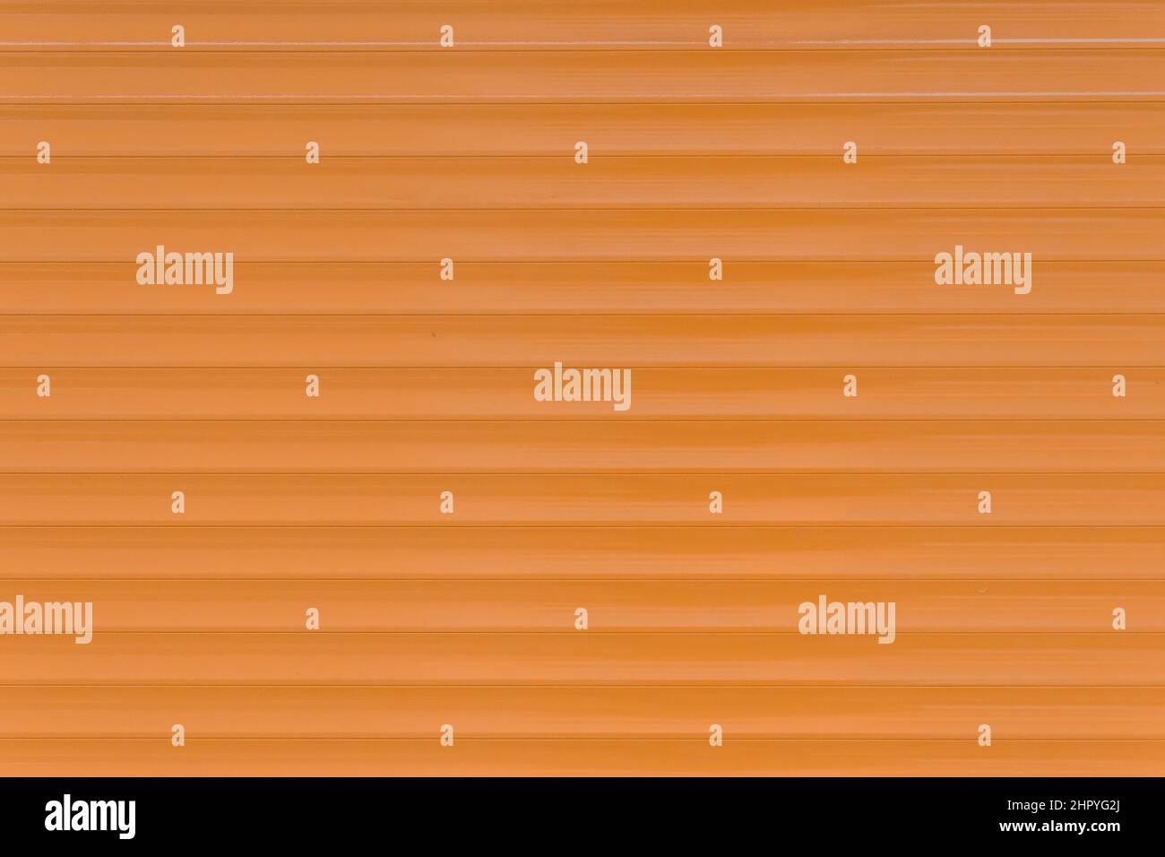 Orange Brown Horizontal Plastic Pattern Background Design Stripe Abstract Line Wall Surface. Stock Photo