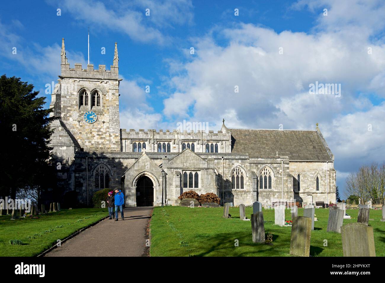 All Saints Church in Sherburn in Elmet, North Yorkshire, England UK Stock Photo