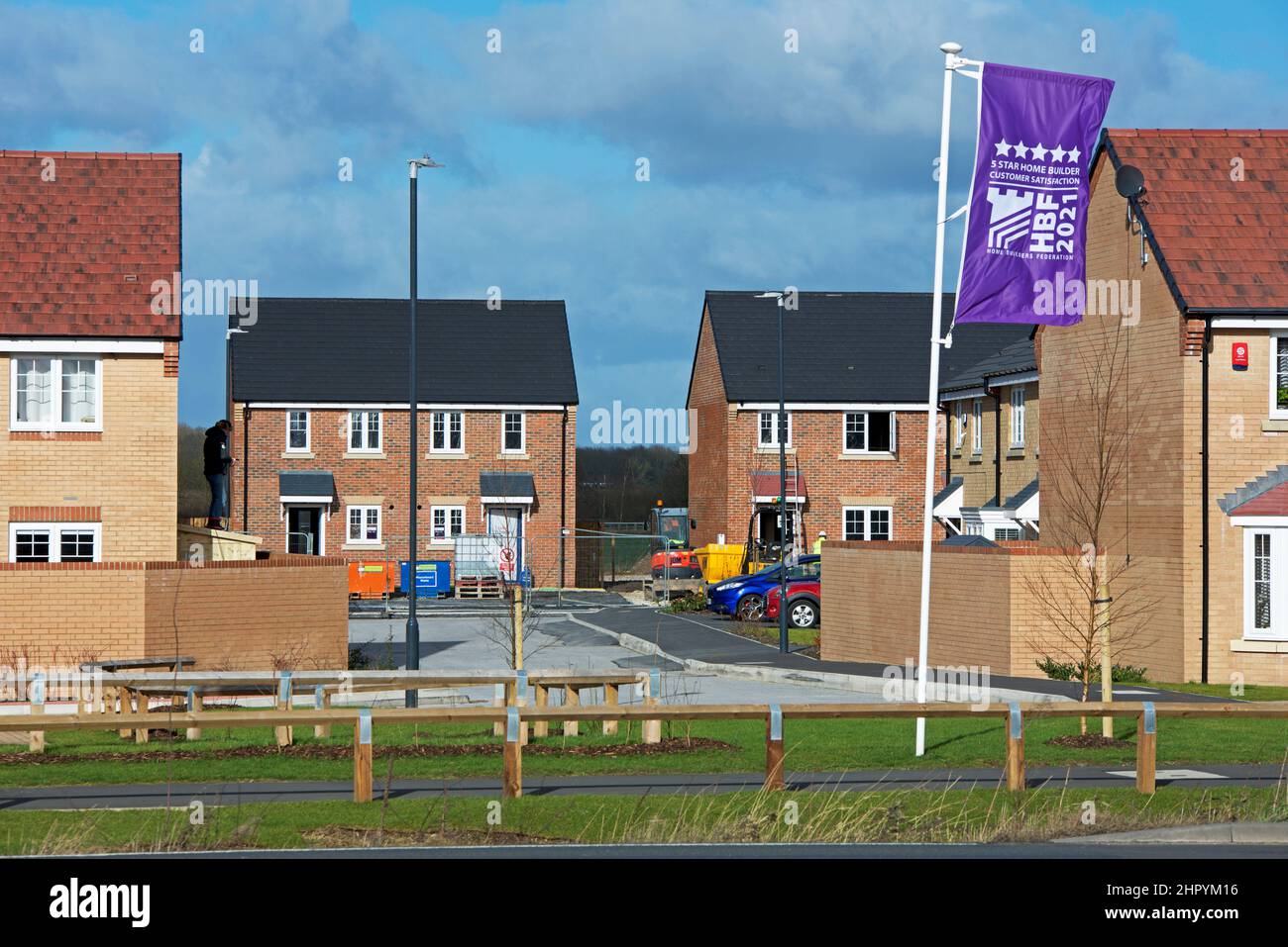 Houses built by Taylor Wimpey at Whitacres, a new housaing development