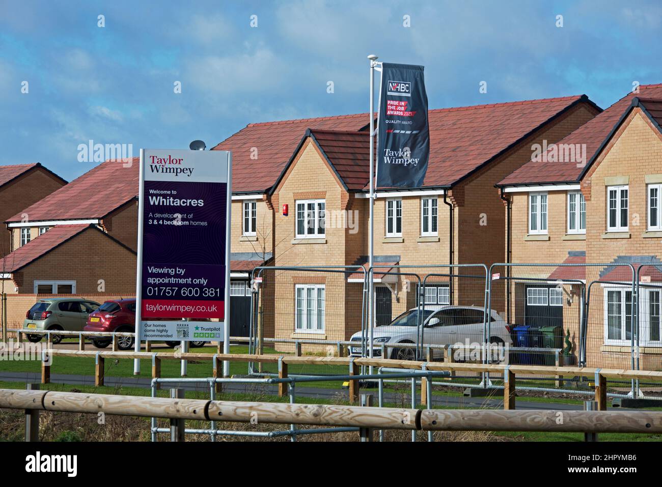 Houses built by Taylor Wimpey at Whitacres, a new housaing development