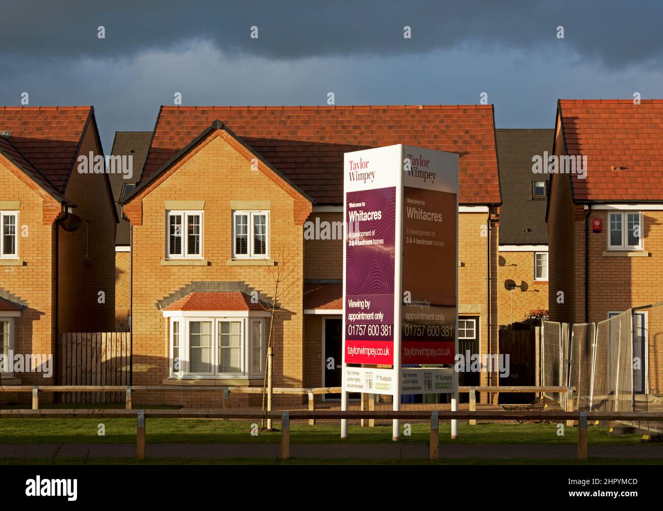 Houses built by Taylor Wimpey at Whitacres, a new housaing development