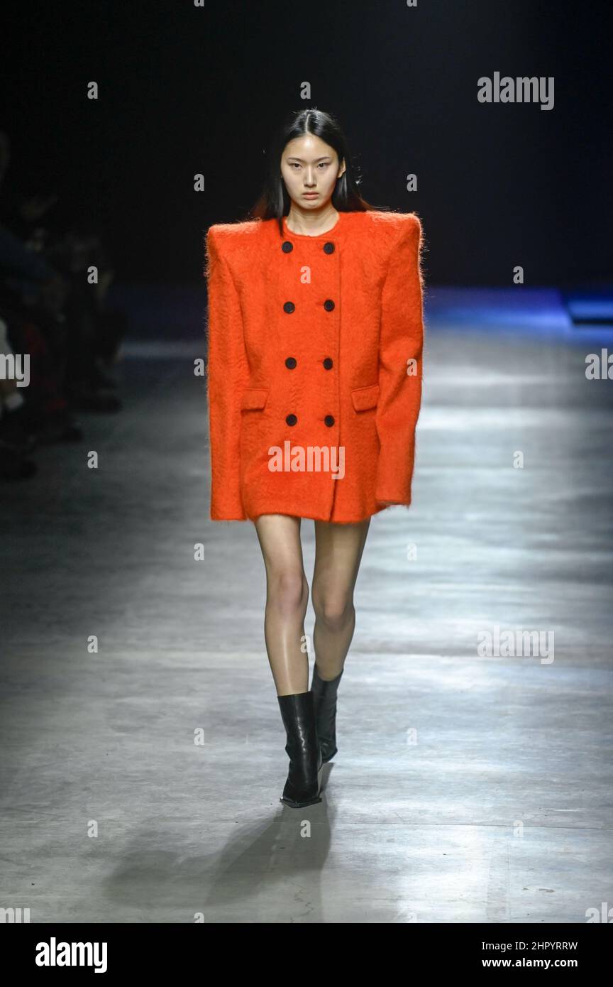 Milan, Italy. 24th Feb, 2022. Milan Fashion Week, Fall Winter 2022 2023