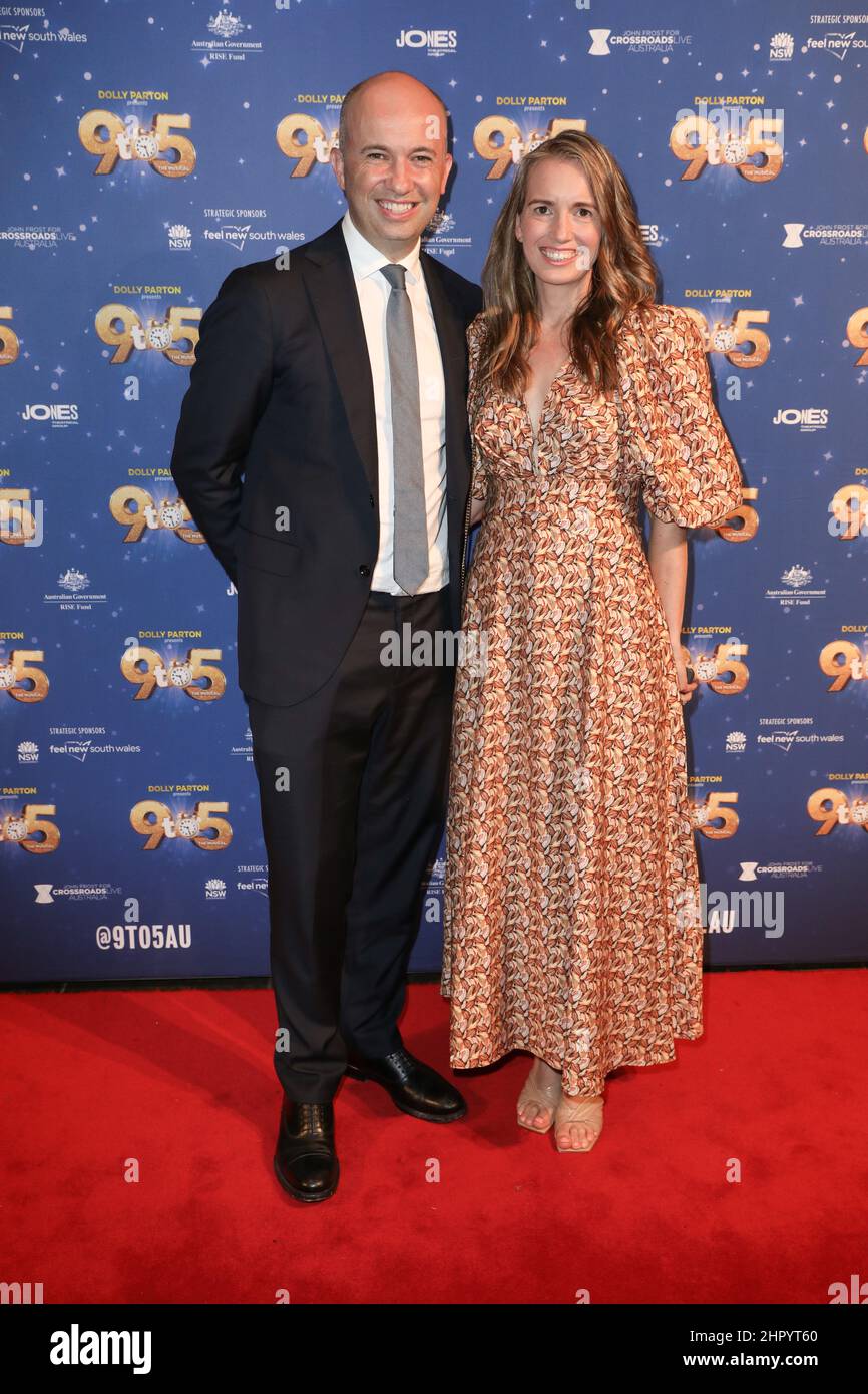 February 24, 2022: MATT KEAN (L) attends the Australian Premiere of 9 to 5 The Musical at the Capitol Theatre on February 24, 2022 in Sydney, NSW Australia  (Credit Image: © Christopher Khoury/Australian Press Agency via ZUMA  Wire) Stock Photo