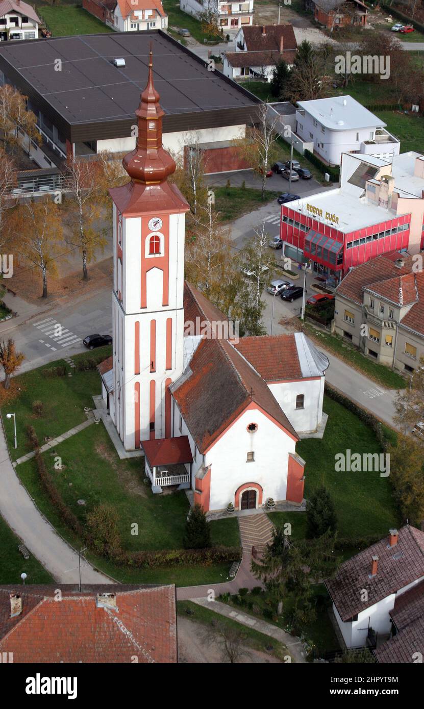 Parish Church of St. Margaret in Dubrava, Croatia Stock Photo