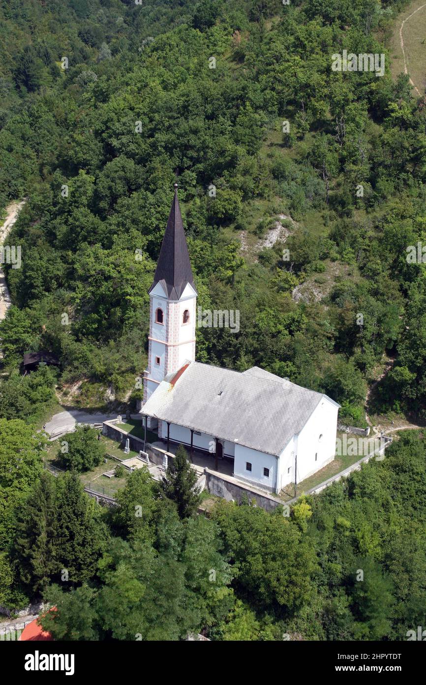 Church of Our Lady of Dol in Dol, Croatia Stock Photo