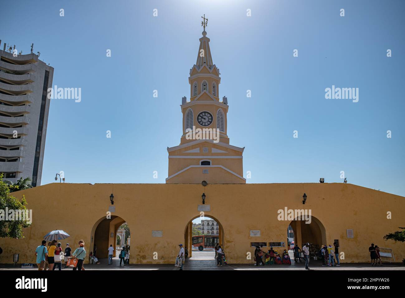 Torre del Reloj in Cartagena, Colombia Stock Photo
