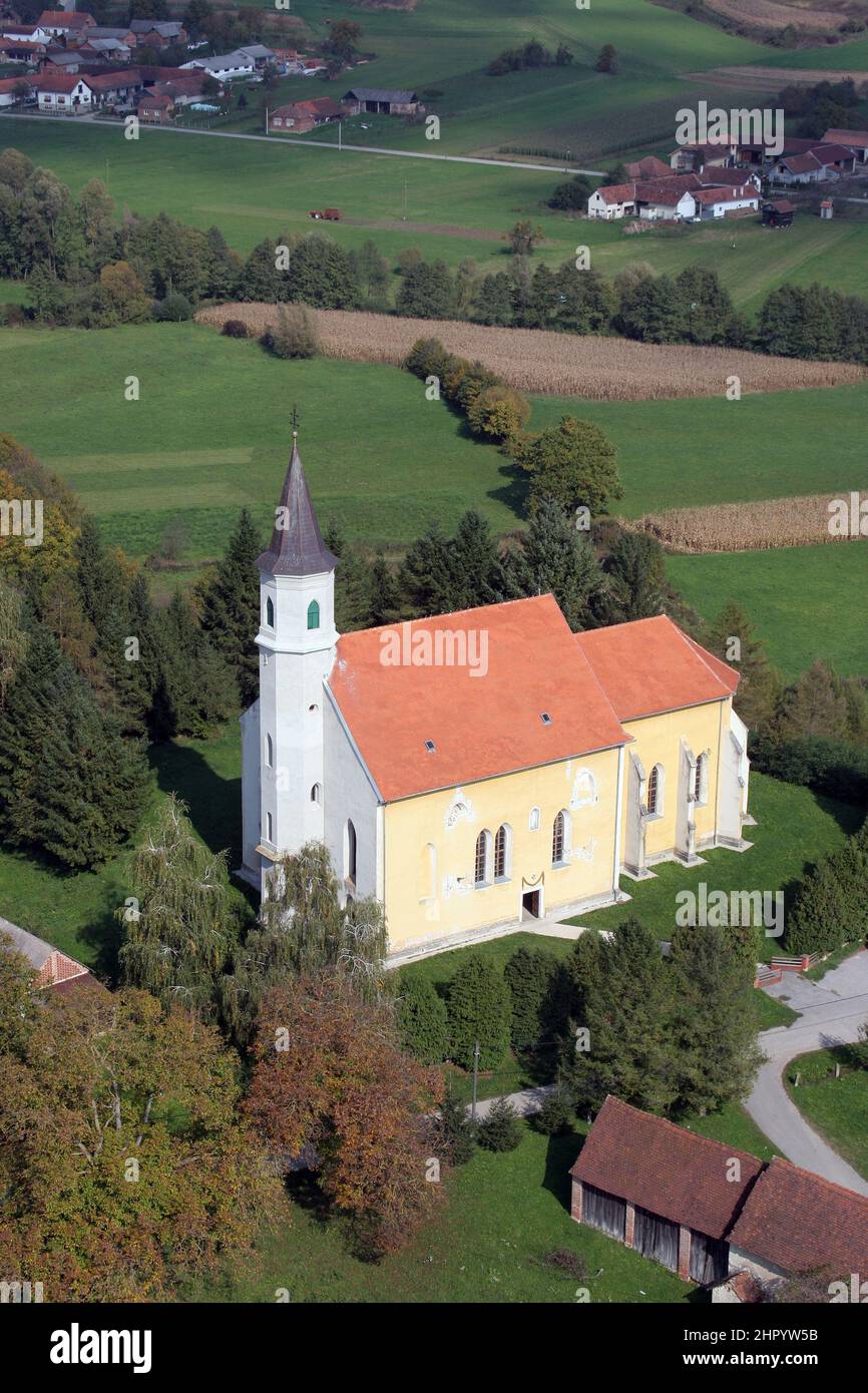 Church of the Assumption of the Virgin Mary in Glogovnica, Croatia Stock Photo