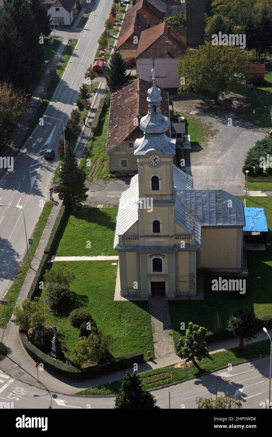 Parish church of Saint Joseph in Grubisno Polje, Croatia Stock Photo