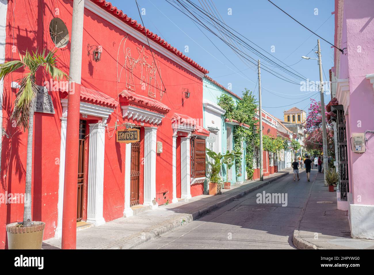 A street in Cartagena, Colombia Stock Photo Alamy