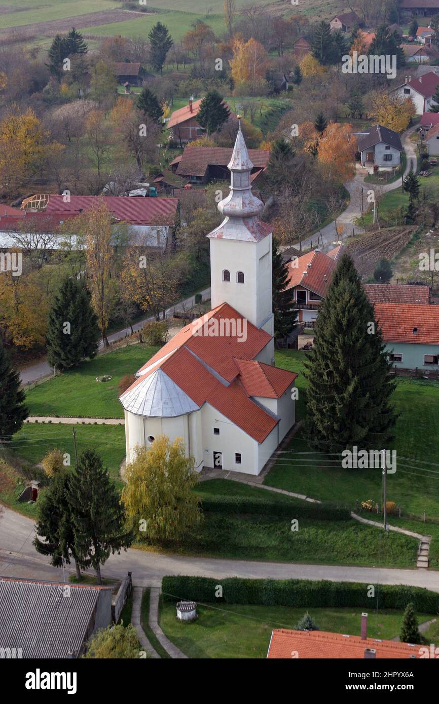 Parish church of St. George in Durdic, Croatia Stock Photo